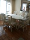 Italian White Lacquer Table with 8 chairs. MAKE AN OFFER! Italian White Lacquer Table with 8 chairs. MAKE AN OFFER!