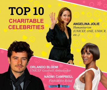 TOP 10 CHARITABLE CELEBRITIES