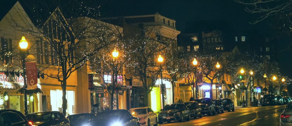 Downtown Oakville  in December