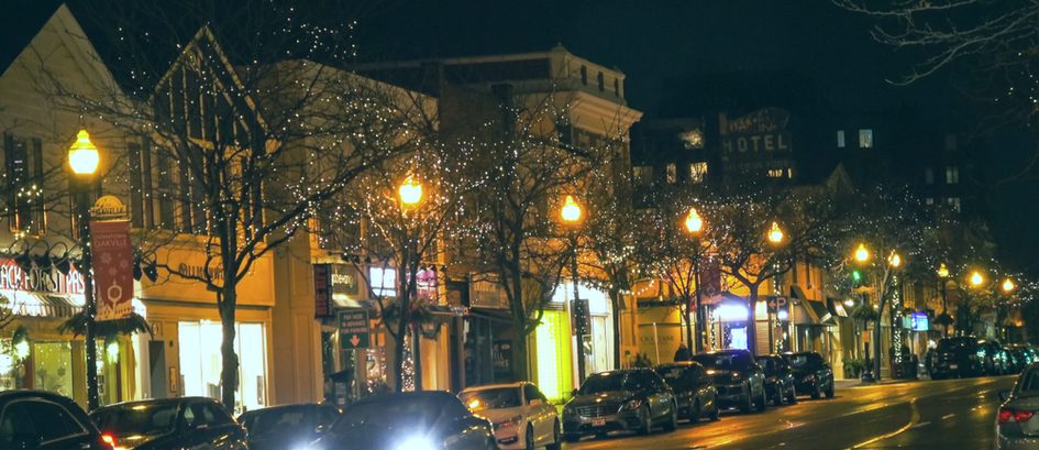 Downtown Oakville  in December